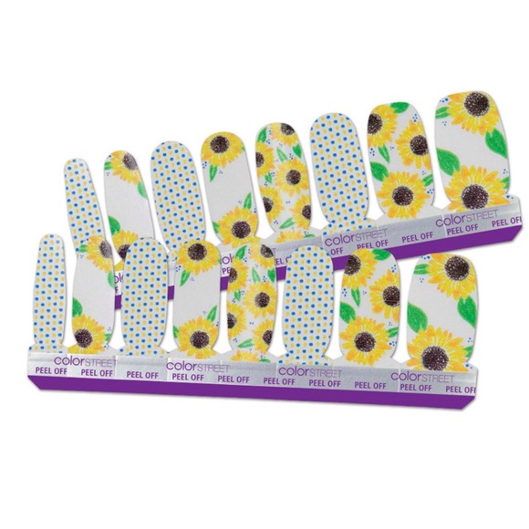 *Retired* Color Street: Sunflower Child | Floral Polka Dot Spring Summer Yellow - Picture 12 of 12
